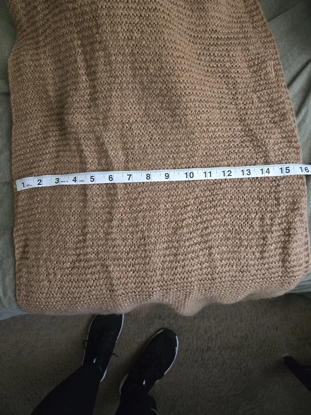 Zara Knit Scarf in Camel